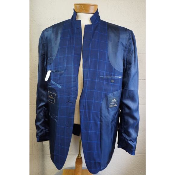 Brooks Brothers Sport Coat 46L Brown Blazer Regent Reda Wool window pane - Picture 14 of 14